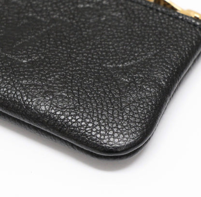 Louis Vuitton Pochette Cles Case Black Size ONE SIZE