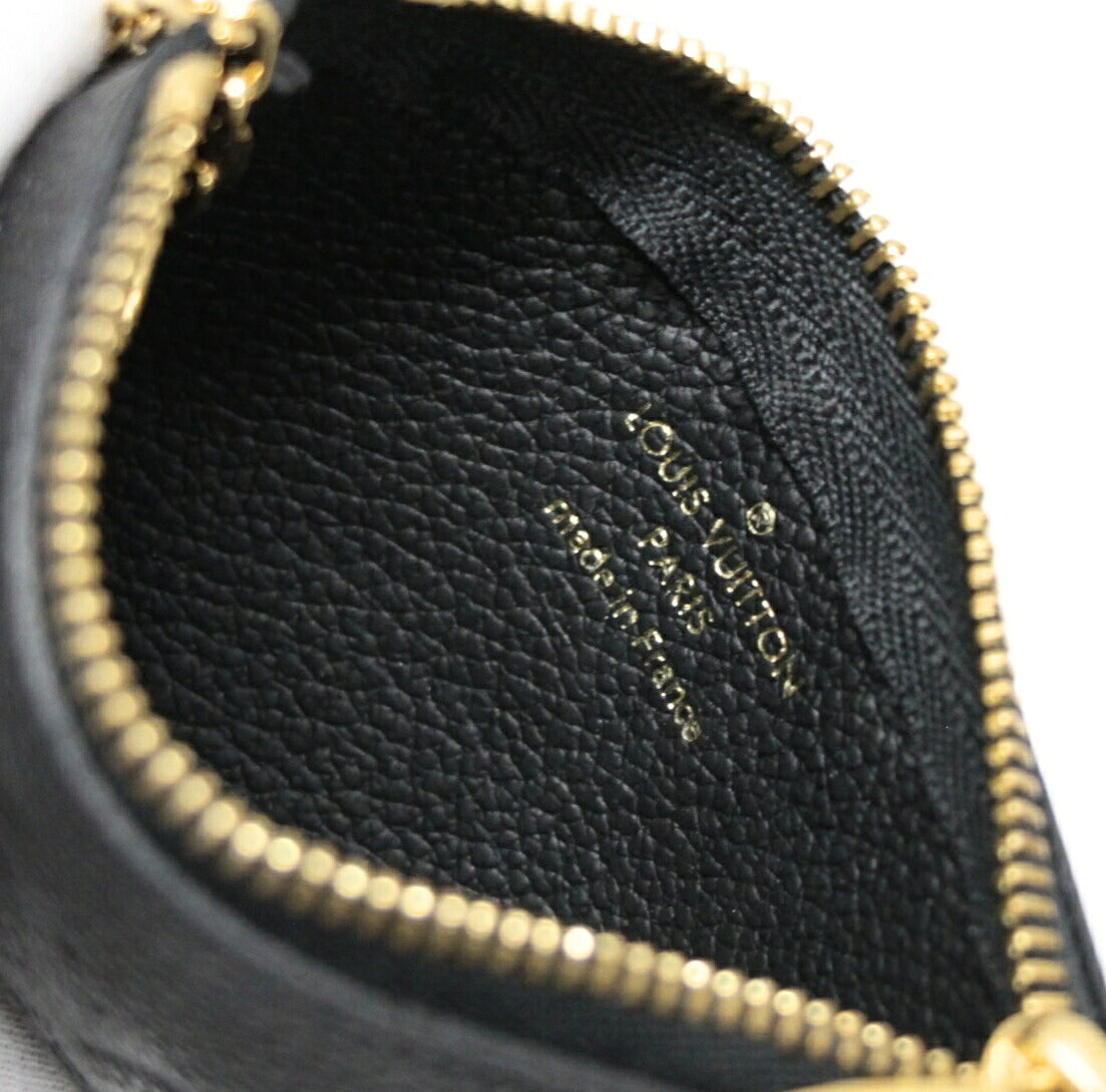 Louis Vuitton Pochette Cles Case Black Size ONE SIZE