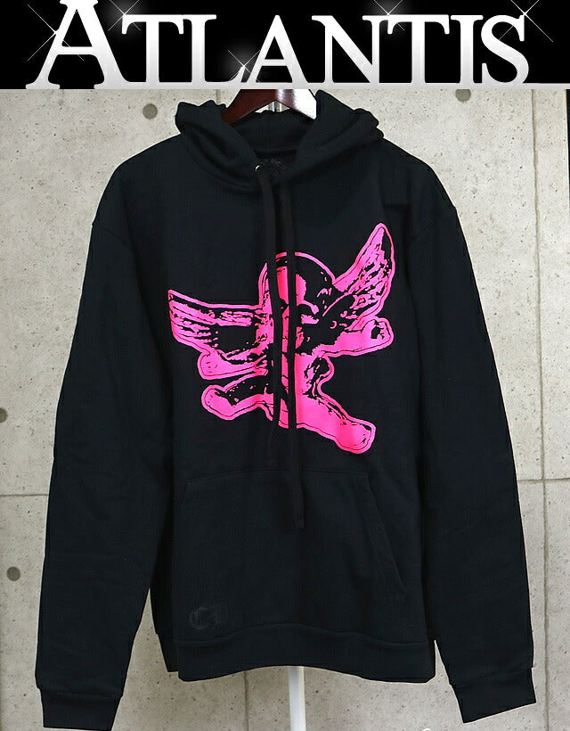 CHROME HEARTS Foti Missleren Hoodie Black/Pink Size L