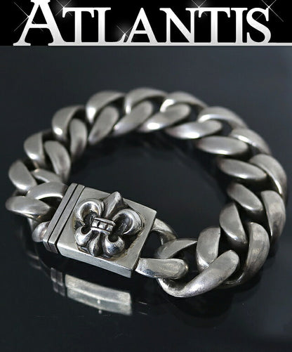 CHROME HEARTS Large Classic Bracelet Silver Size ONE SIZE