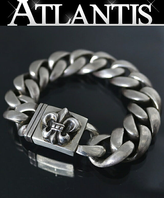 CHROME HEARTS Large Classic Bracelet Silver Size ONE SIZE