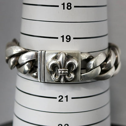 CHROME HEARTS Large Classic Bracelet Silver Size ONE SIZE