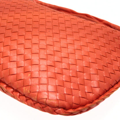 BOTTEGA VENETA Intrecciato Hobo Orange Leather Shoulder Bag Size ONE SIZE