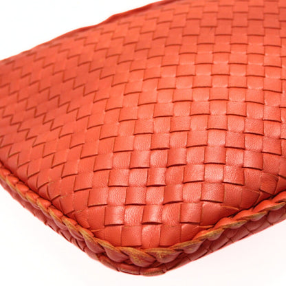 BOTTEGA VENETA Intrecciato Hobo Orange Leather Shoulder Bag Size ONE SIZE