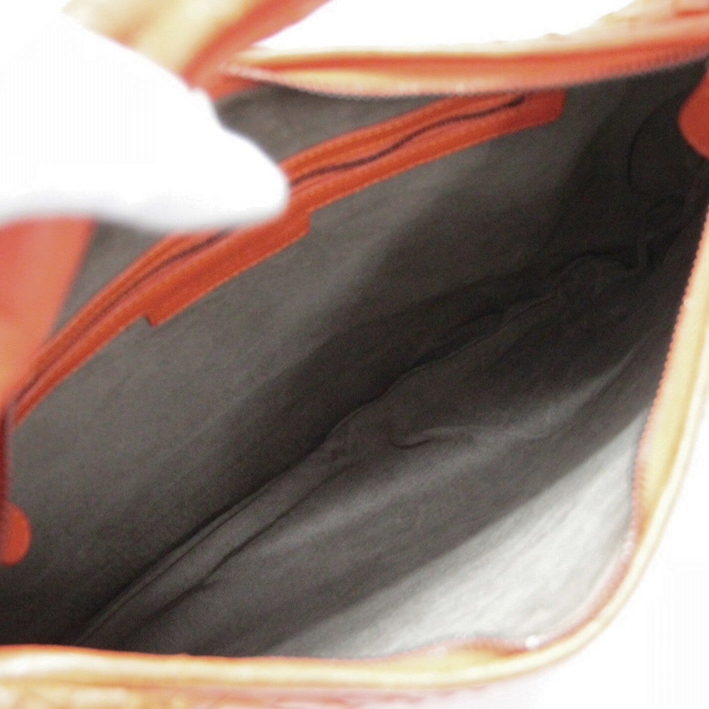 BOTTEGA VENETA Intrecciato Hobo Orange Leather Shoulder Bag Size ONE SIZE