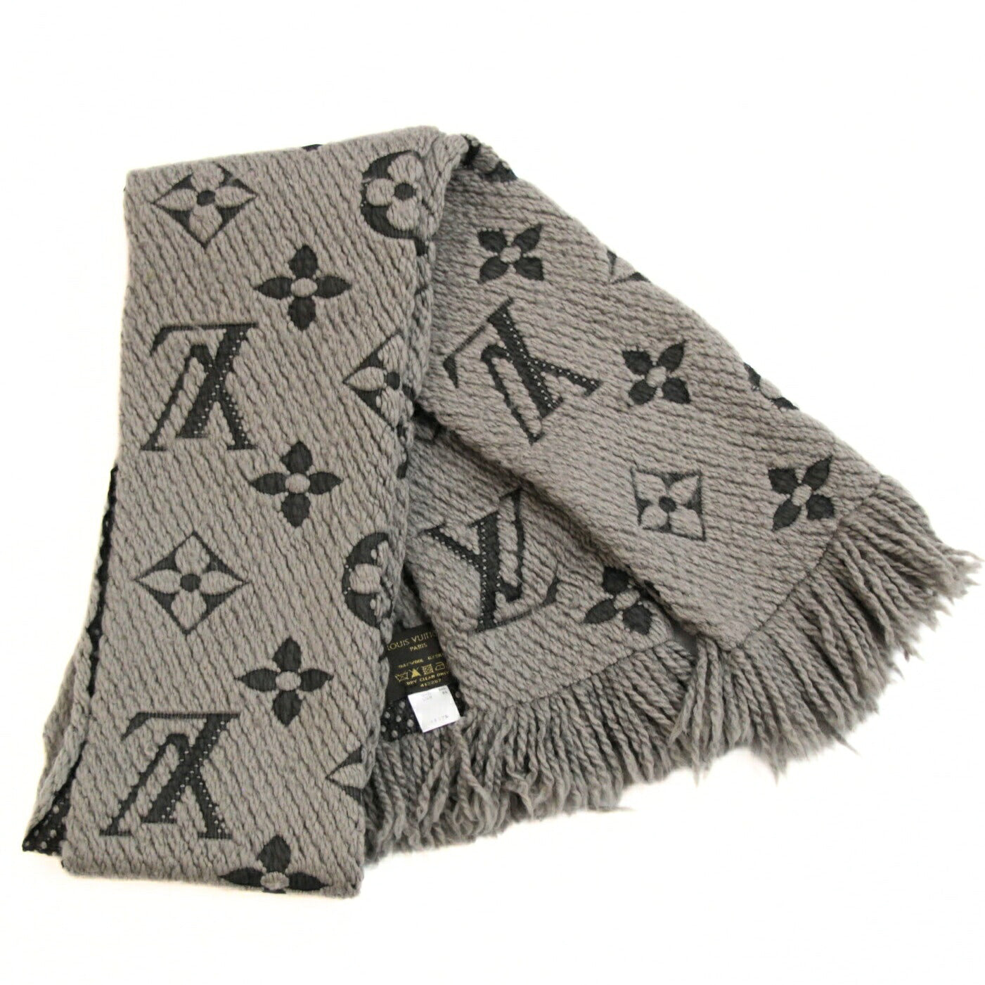Louis Vuitton Echarpe Logomania Scarf Gray Size ONE SIZE