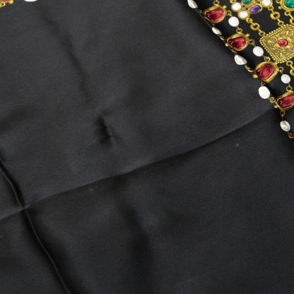 CHANEL Vintage Jewelry Chain Scarf Black Size ONE SIZE