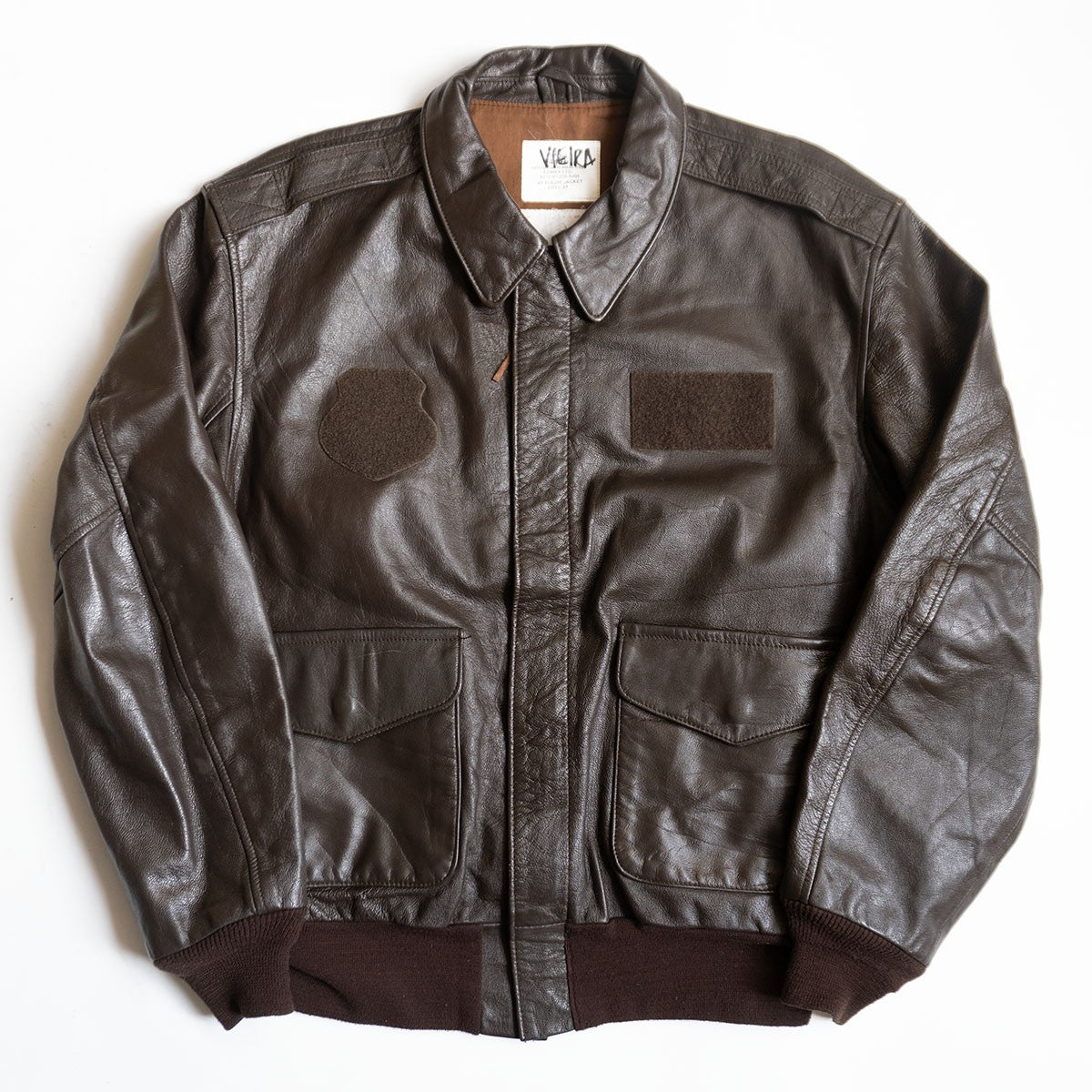 Avirex A-2 Leather Flight Jacket Size 44R
