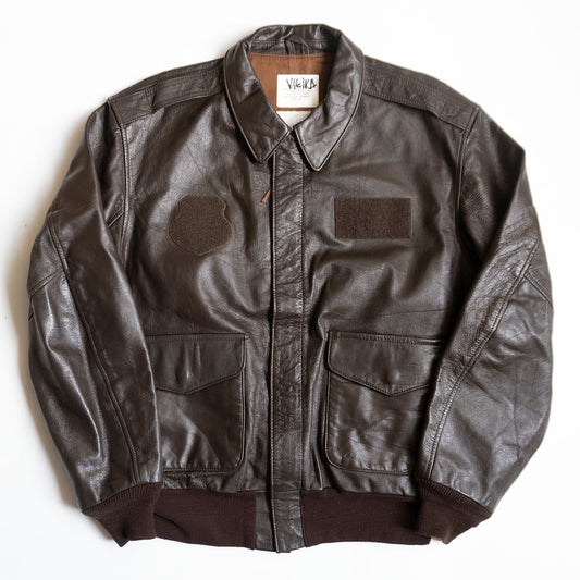 Avirex A-2 Leather Flight Jacket Size 44R