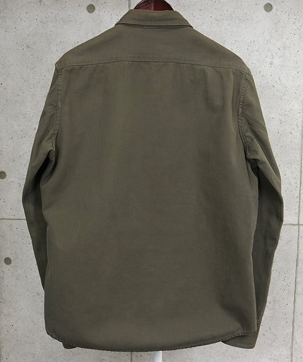 CHROME HEARTS BS Fleur Button Military Shirt Khaki Size XL