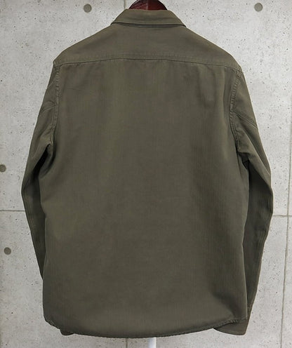 CHROME HEARTS BS Fleur Button Military Shirt Khaki Size XL
