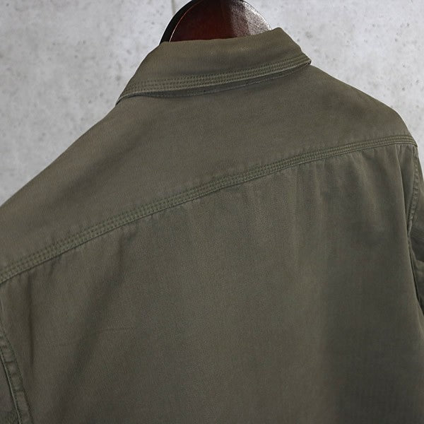 CHROME HEARTS BS Fleur Button Military Shirt Khaki Size XL
