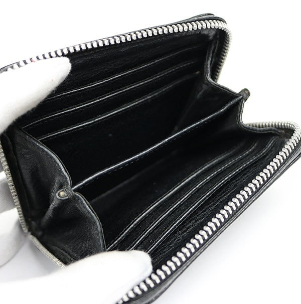 CHROME HEARTS 3-Zip Paper Chain Cross Wallet Size ONE SIZE