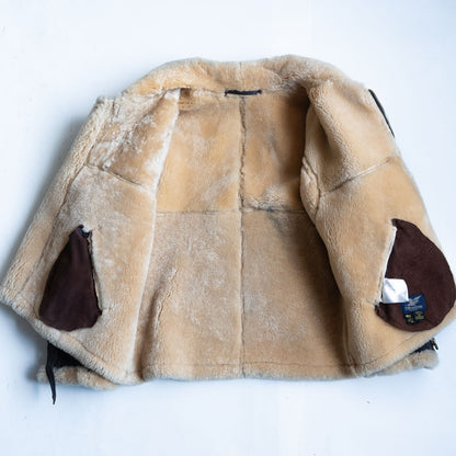 Willis & Geiger RAF Shearling Bomber Jacket Size 40