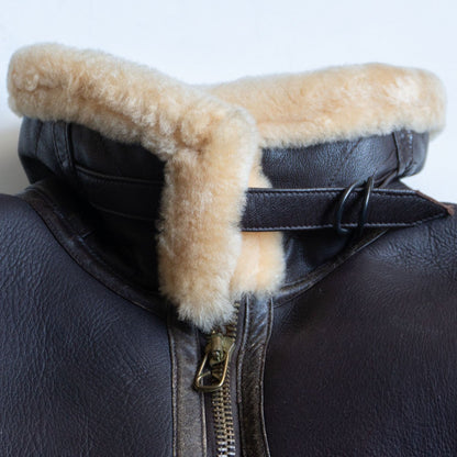Willis & Geiger RAF Shearling Bomber Jacket Size 40