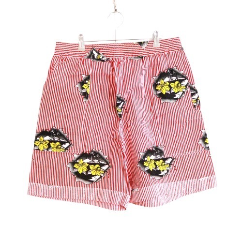 PHINGERIN S/S Gauze Stripe Pajama Shorts Red Size FREE