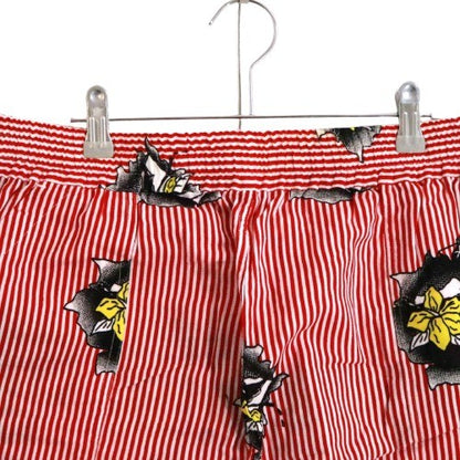 PHINGERIN S/S Gauze Stripe Pajama Shorts Red Size FREE