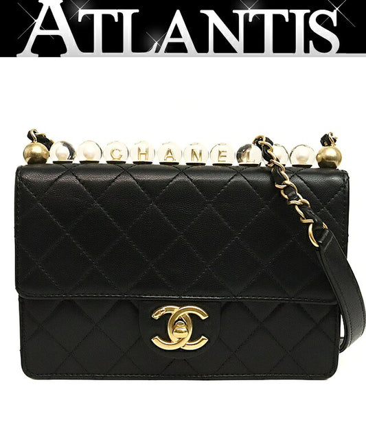 CHANEL Matelasse 19 Lambskin Chain Bag Black