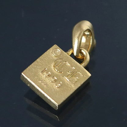 CHROME HEARTS 22K Framed Heart Pendant Charm Size ONE SIZE