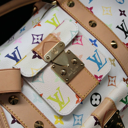 Louis Vuitton Keepall 45 Monogram Bag White Size ONE SIZE