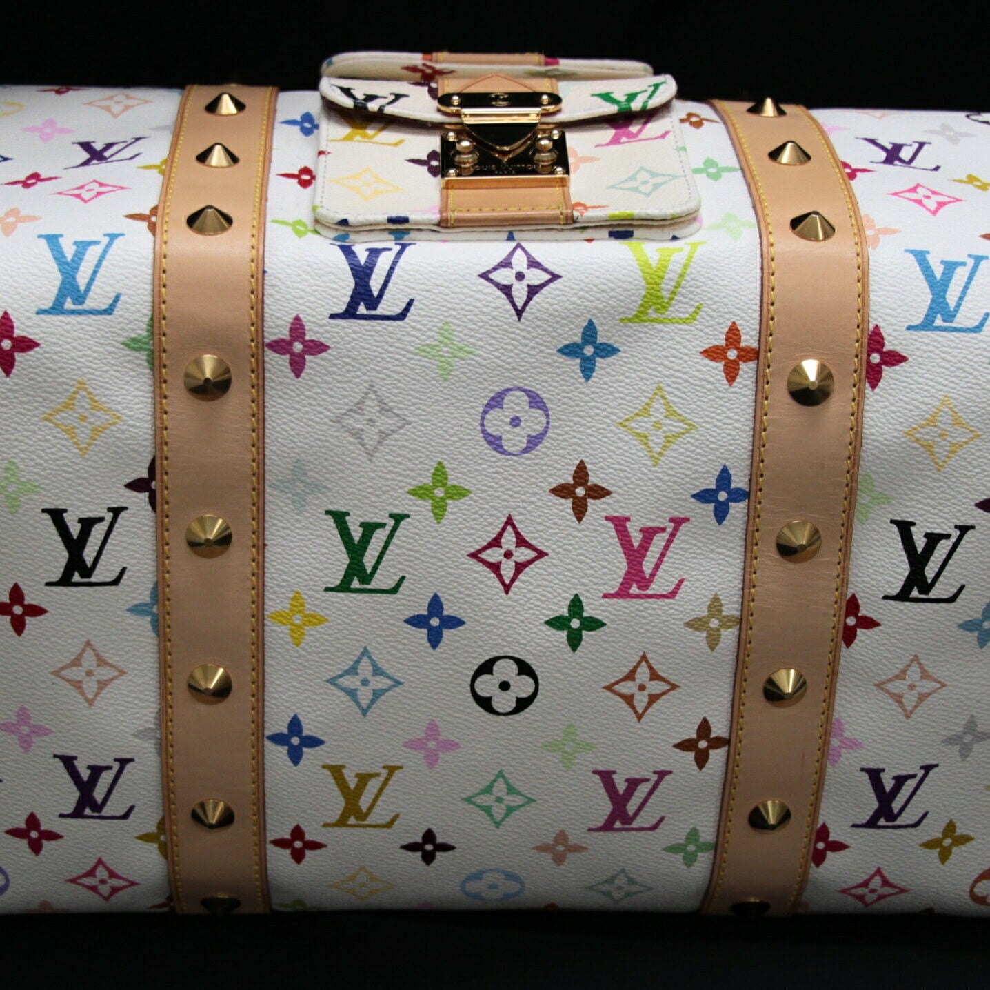 Louis Vuitton Keepall 45 Monogram Bag White Size ONE SIZE