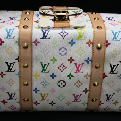 Louis Vuitton Keepall 45 Monogram Bag White Size ONE SIZE