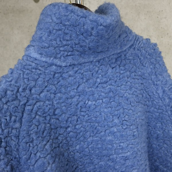 ERL 25AW Patched Fur Jacket Blue Size L