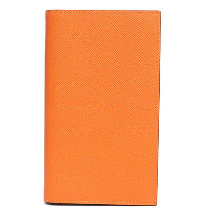 HERMES Agenda Vision 2 Epsom Leather Cover Orange