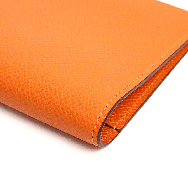 HERMES Agenda Vision 2 Epsom Leather Cover Orange