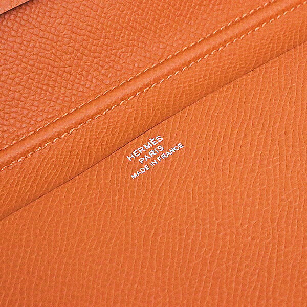 HERMES Agenda Vision 2 Epsom Leather Cover Orange