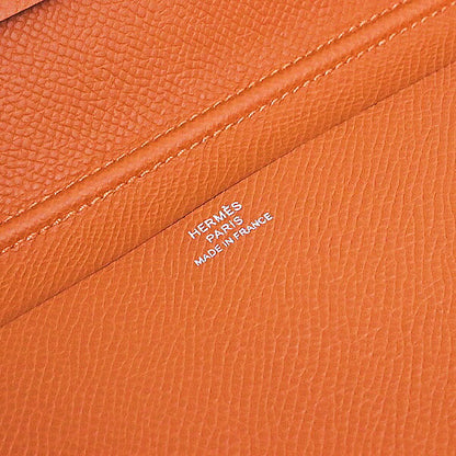HERMES Agenda Vision 2 Epsom Leather Cover Orange