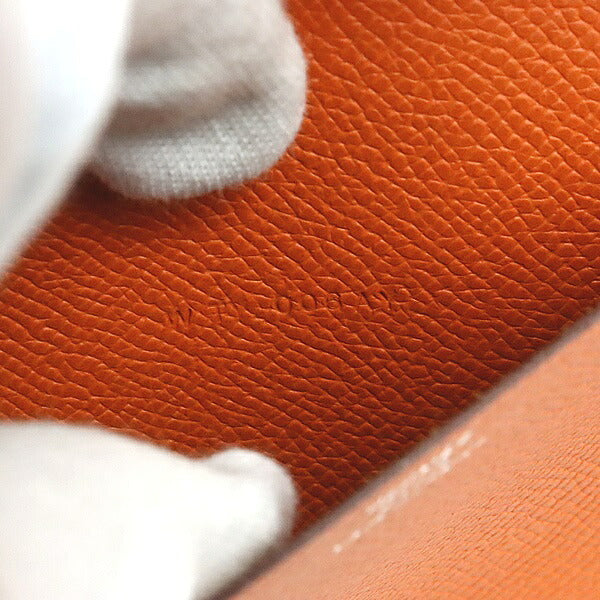 HERMES Agenda Vision 2 Epsom Leather Cover Orange