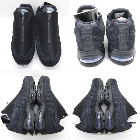 NIKE AIR MAX 95 Big Bubble Zip SP Black Sneakers Size 26.0