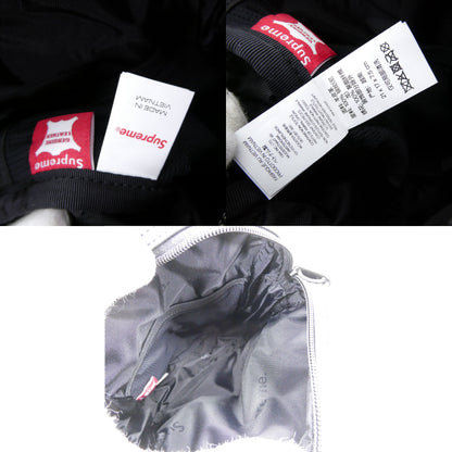 Supreme 26SS Guns Embroidered Leather Shoulder Bag Black