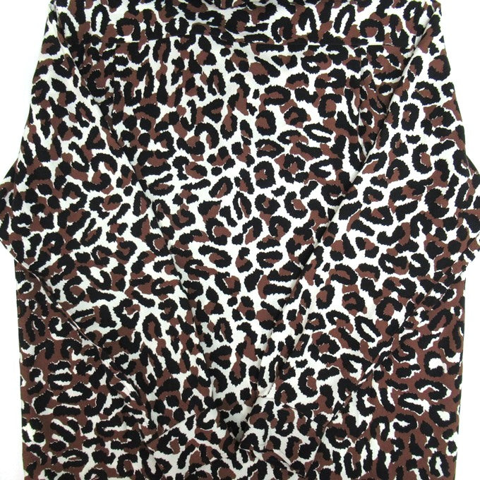 WACKO MARIA Leopard Long Sleeve Shirt Brown Size L
