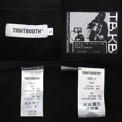 TIGHTBOOTH x KILLER BONG RPG Crew Sweatshirt Black Size L
