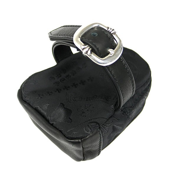 CHROME HEARTS Multi Logo Leather Wrist Bag Size ONE SIZE