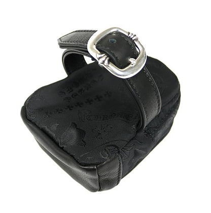 CHROME HEARTS Multi Logo Leather Wrist Bag Size ONE SIZE