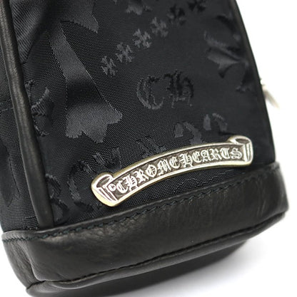CHROME HEARTS Multi Logo Leather Wrist Bag Size ONE SIZE