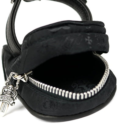 CHROME HEARTS Multi Logo Leather Wrist Bag Size ONE SIZE