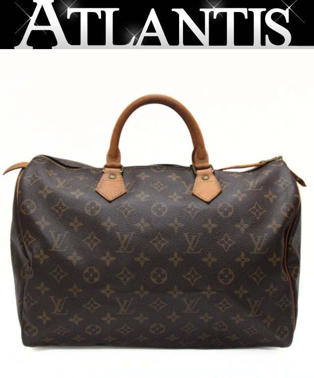 Louis Vuitton Speedy 35 Monogram Bag Brown Size ONE SIZE