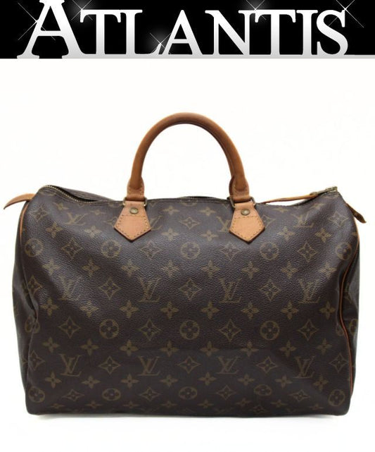 Louis Vuitton Speedy 35 Monogram Bag Brown Size ONE SIZE