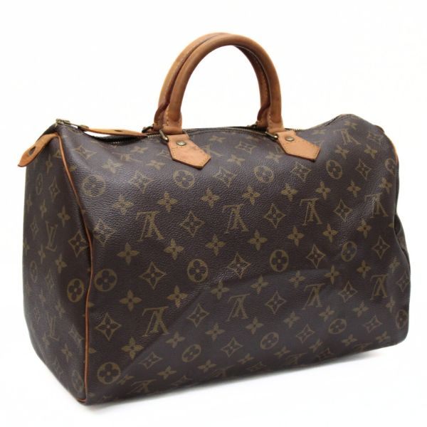 Louis Vuitton Speedy 35 Monogram Bag Brown Size ONE SIZE