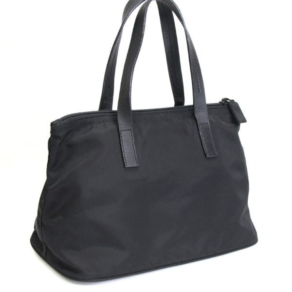 PRADA Triangle Logo Nylon Handbag Black Size ONE SIZE