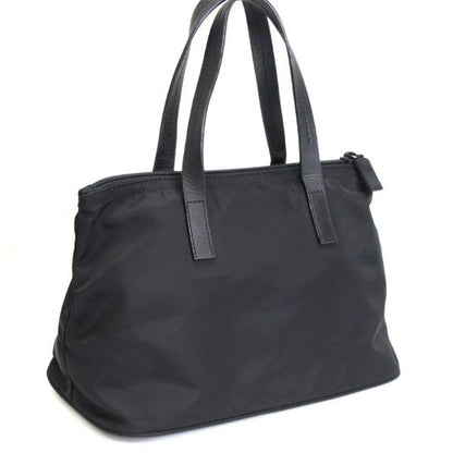 PRADA Triangle Logo Nylon Handbag Black Size ONE SIZE