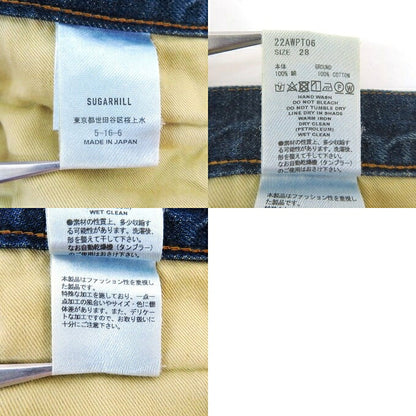 SUGARHILL 22AW Faded Classic Denim Pants Blue Size 28