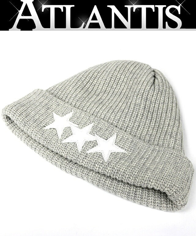 CHROME HEARTS BIG DADDY Star Patch Beanie SV925 Gray
