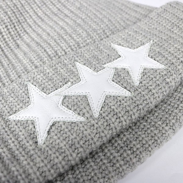 CHROME HEARTS BIG DADDY Star Patch Beanie SV925 Gray
