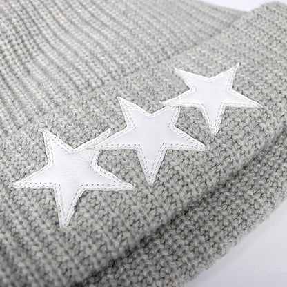 CHROME HEARTS BIG DADDY Star Patch Beanie SV925 Gray