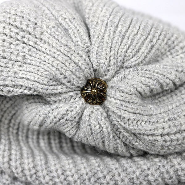 CHROME HEARTS BIG DADDY Star Patch Beanie SV925 Gray